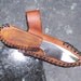 Small Hand crafted skinner knife ...///... with handmade leather sheath