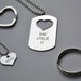 Personalized His and Hers Necklace - Personalized Deployment Necklace - Personalized Father Daughter Necklace - Father of the Bride