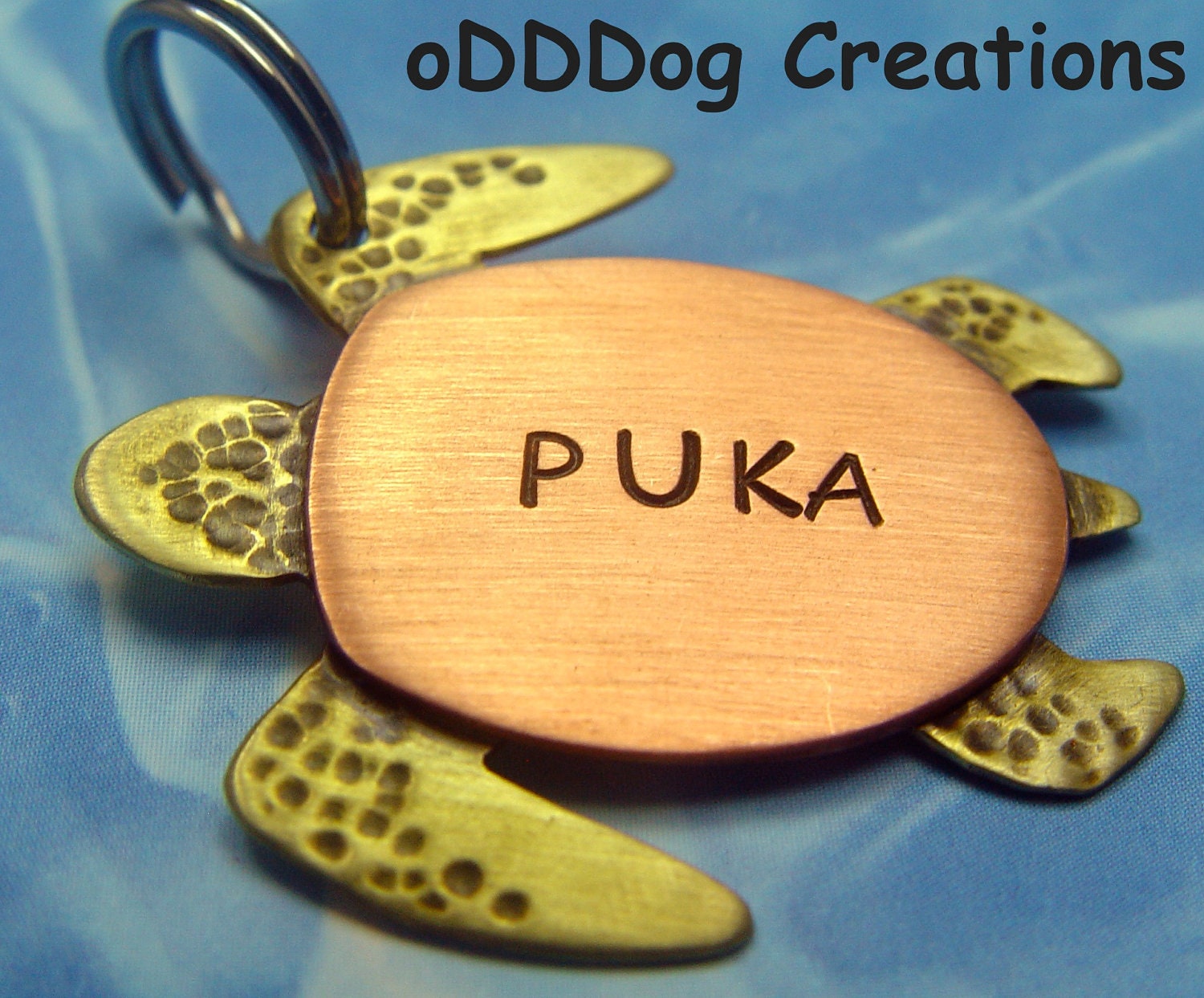 custom dog tag : moondoggi - HONU - the turtle
