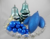 Moody Blues Atomic Xmas Decor - Unbreakable Plastic Ornaments Lot - Vintage Package Tie-on
