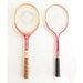 Wood Tennis Racquet Set