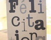 Congratulations kraft card (with envelope)