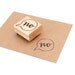 Stamp of Disapproval, No, Modern Calligraphy, Voice Bubble Illustration, Square Art Mount Rubber Stamp, Stationery Supply, Ready to Ship
