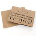 Harry Potter Inspired Greeting Card, Handwritten Calligraphy, I Solemnly Swear That I Am Up To No Good, Brown Kraft, Single