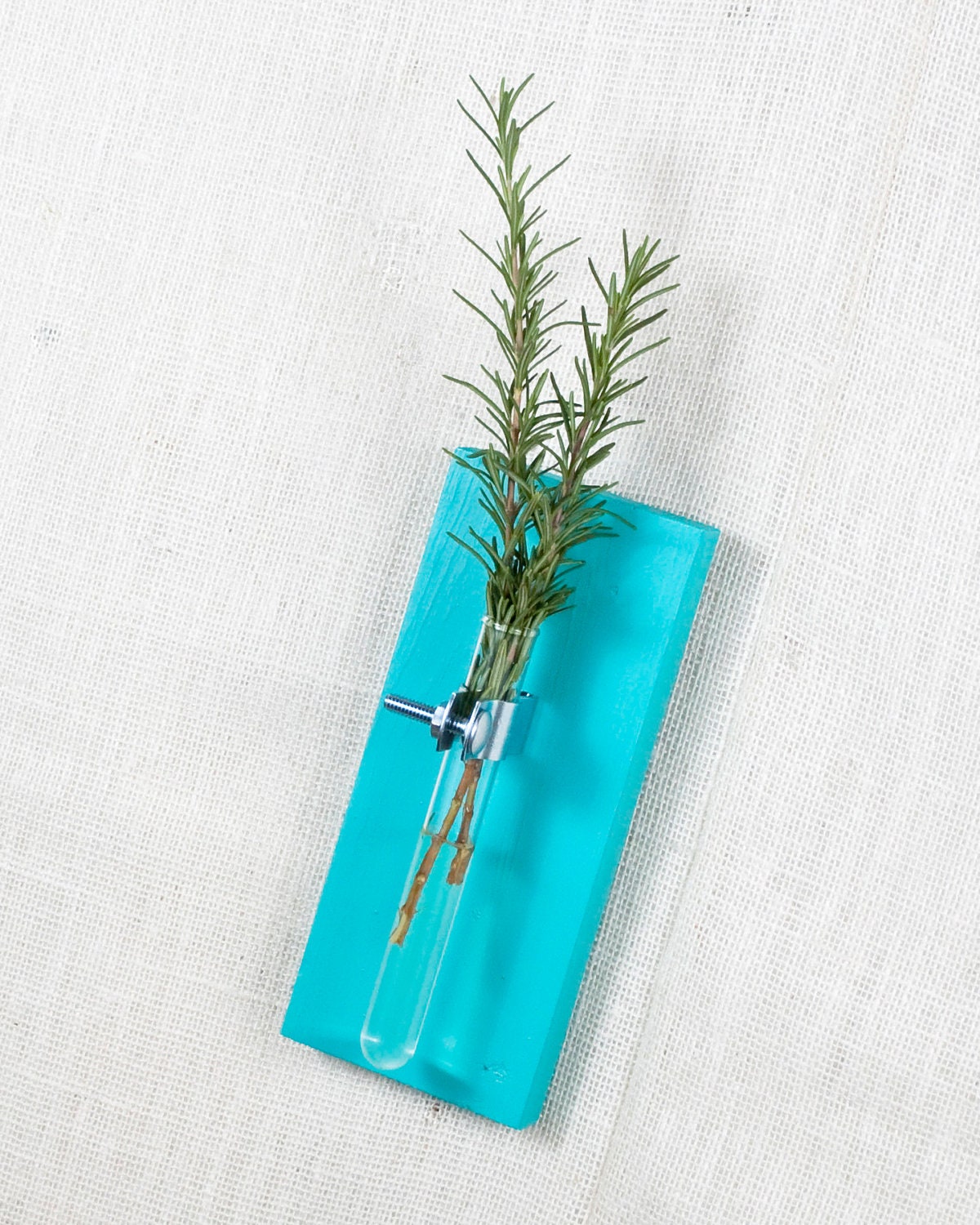 Wall Vase Set - Turquoise Hanging Vase, Gift Set - Bud Vase - Set of 2 - Wall Sconce Vase - Science Chic - Turquoise, Aqua, Tiffany Blue