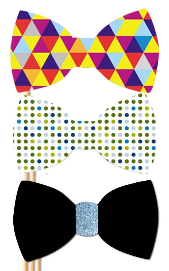 Best Wedding Photo Booth Prop - 20 Piece Set  - Mustache Glasses Lip Hat Bow Tie