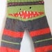 Hand Knit Monster Leggings for Baby