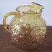Anchor Hocking Milano Lido Pitcher, Amber Pitcher, Vintage Milano Lido Pitcher