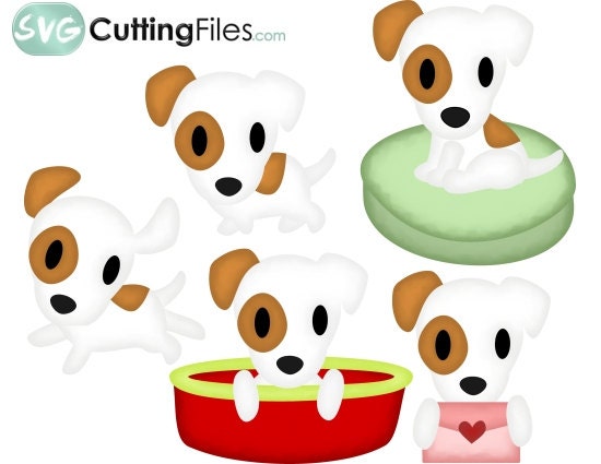 Jack Russell Terrier dog puppy pup  SVG cutting files for cricut and cutting machines,  for card making and scrapbooking
