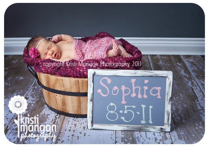 7x10 shabby chic chalkboard- You pick color- great for photo shoot
