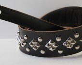 guitar shop, music shop,guitar strap,leather guitar strap,guitar, guitar accessories,studded leather