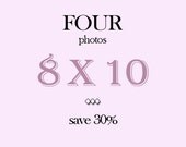 Discount. Set of Four 8x10 Photographs - Fine Art Photo Prints -  you choose