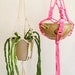 Large macrame plant hanger - natural