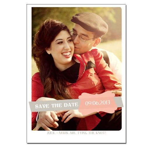 Save the Date - Ribbon Frame