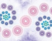 Infinity Spiral (10" high x 20" wide geometric spiral design in pink and purple )