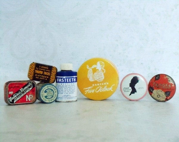 Instant Collection of Mini Tins - Old Tin Box Collection - Collectible Mini Tins