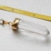 Gold dipped quartz pendant // Antique Brass Chain // Crystal Necklace // Fall Jewelry