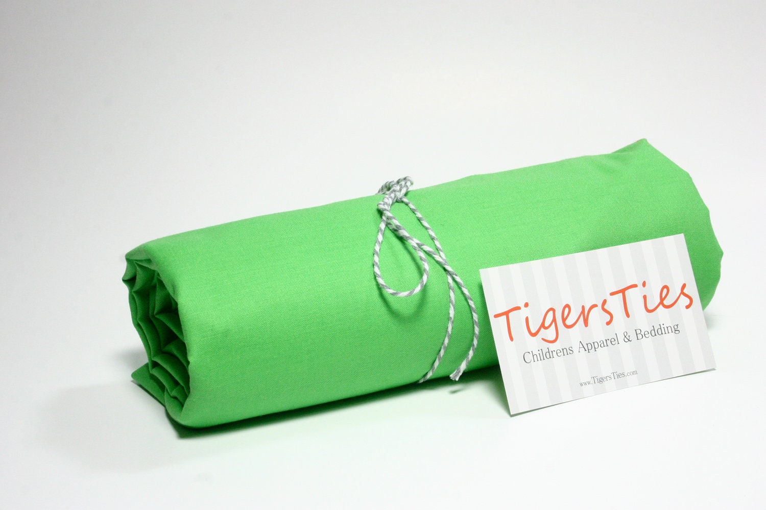 Flat or Fitted Crib Sheet / Toddler Bed Sheet - Lime Green