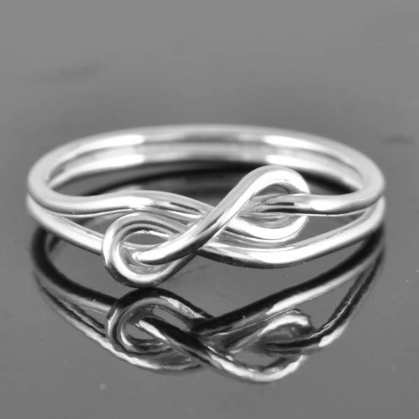 ON SALE, infinity ring, infinity knot ring, best friend ring, promise ring,personalized ring, friendship ring, sisters ring