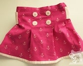 PDF Girls Skirt Pattern Tutorial "Sail Away Skirt" Sailor Skirt for Sizes 6-12 months through 5T