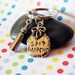 Spit Happens Baby Bib and Baby Bottle Keychain