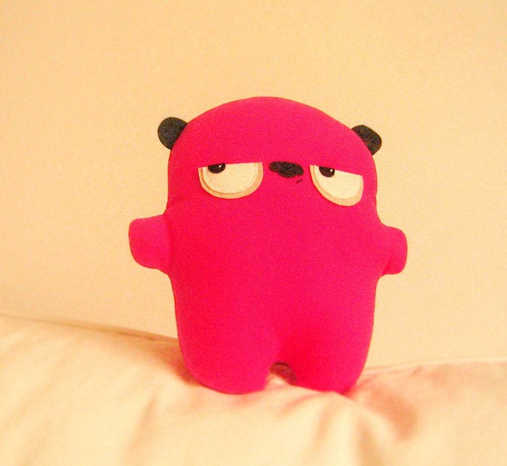 Bambak, pink angry bear.