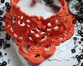 Crochet Necklace Crochet Collar Statement Necklace
