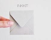 itty gray square envelopes (10 envelopes)