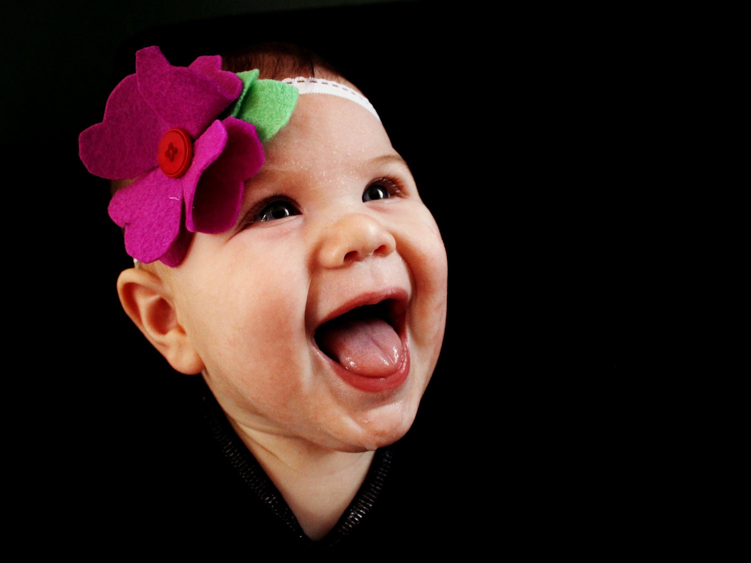 headband  felt flower