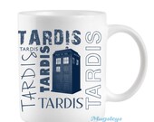 Tardis Coffee mug for Dr Who fan with Blue Police Box telephone booth gifts for geeks,friend gifts