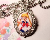 Sailor Moon Anime Manga Cameo Pendant Necklace