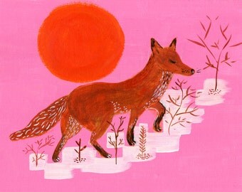 Pink Fox Ascending