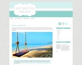 Premade Blogger Template: Aqua Dreams