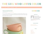 Premade Self Hosted WordPress Theme: Girl Who Loves Color