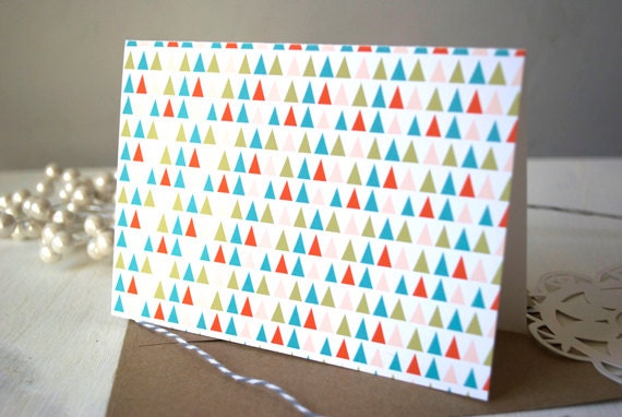 Triangle Pattern Blank card