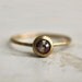 Rose cut diamond engagement ring. 18k. A love stone. Willow.