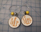Bride and Groom Wine Charms - any color