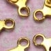 20 Raw BRASS Leverback EARWIRE Hoops 17x10mm, Earring Components - 20 Pieces, Jewelry Making Findings - Beadconet EH1026