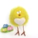 Needle Felted Toy - Little Yellow Chicken. Colorful. Felt Toys. Gift under 50