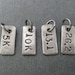 ONE (1) Choose your Distance - 5K, 10K, 13.1 or 26.2 Pendant Only - Hand Hammered Nickel Silver Add On Pendant