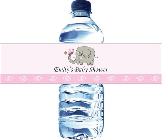 30 Personalized Water Bottle Labels, Baby Shower, Birthday, etc - Waterproof and self stick Il_570xn