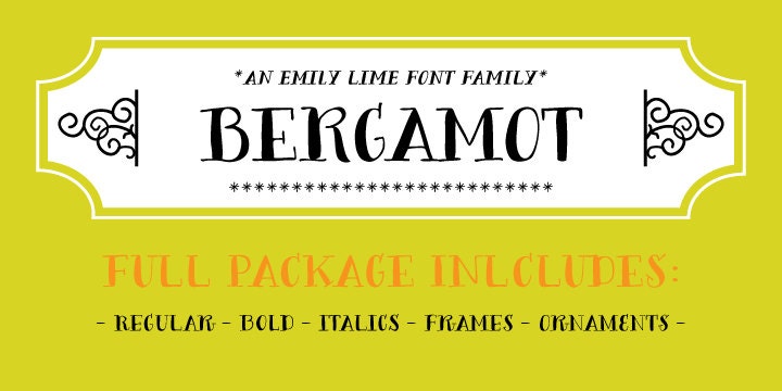 Bergamot Font Family