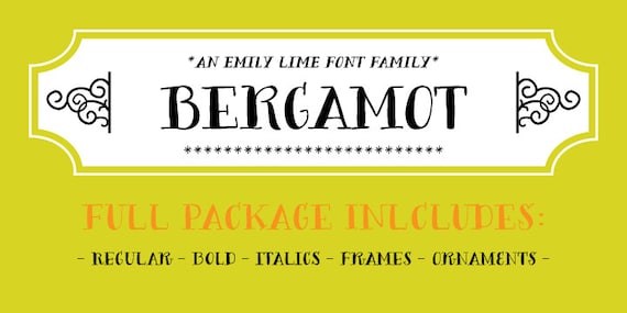 Bergamot Font Family
