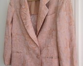 1980s CALVIN KLEIN TRIO (linen blazer, skirt & blouse)