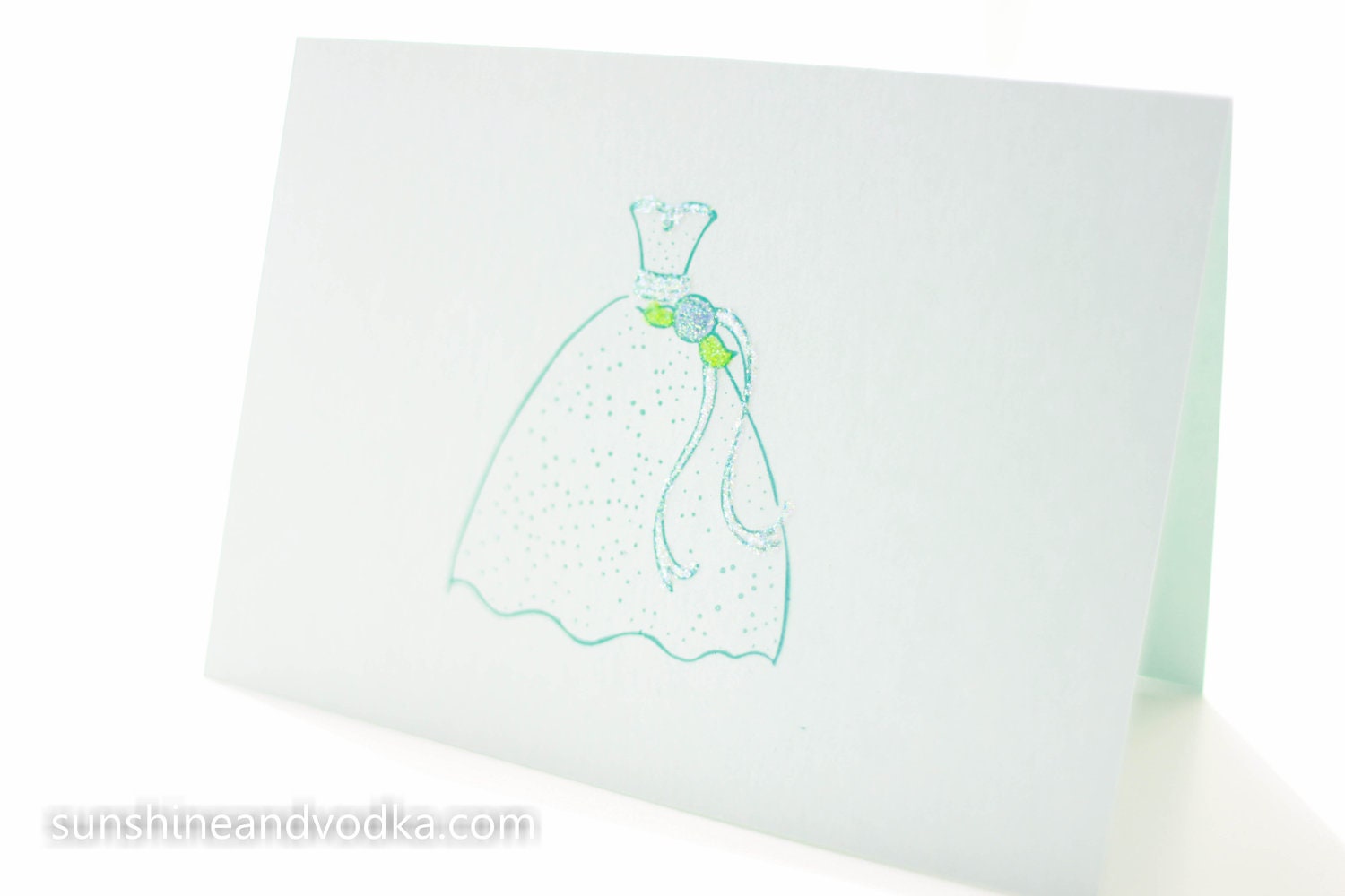 Something Blue, Wedding Dress Label, Embroidered Gift Set, Bridal GIft Idea