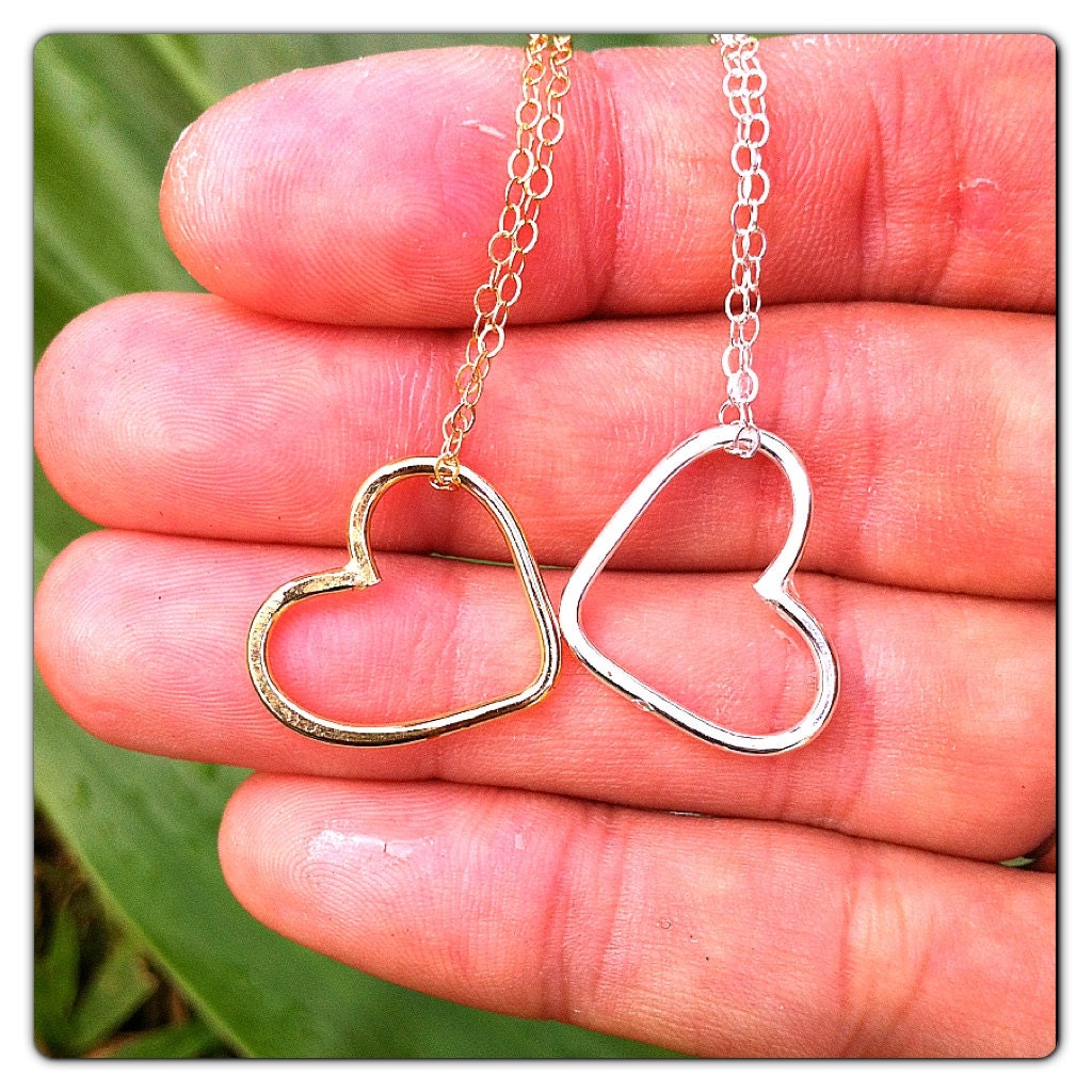 Floating Single Heart Necklace