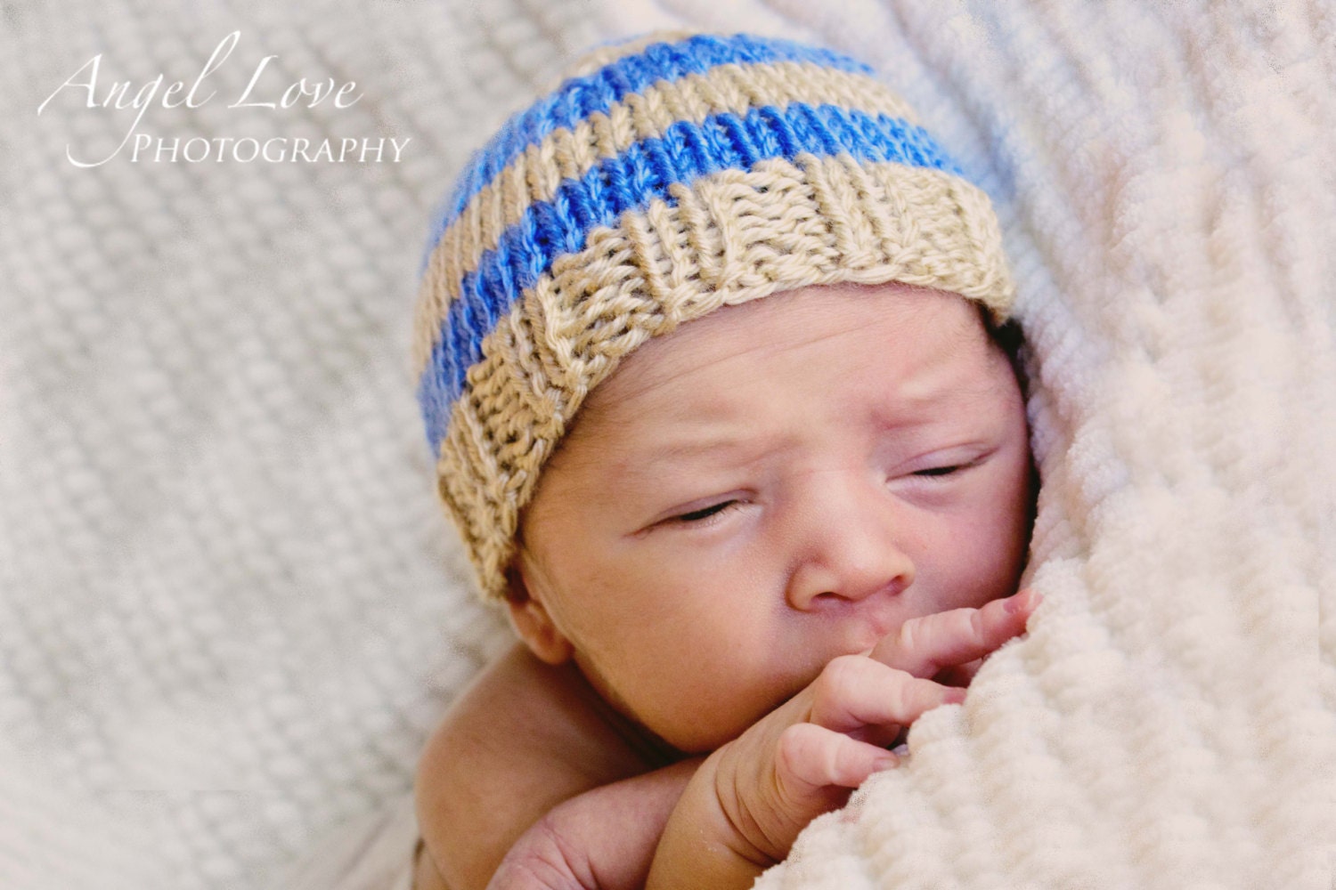 beige blue  baby girl boy knitted hat, newborn photography prop, baby shower gift, baby photo prop, infant beanie