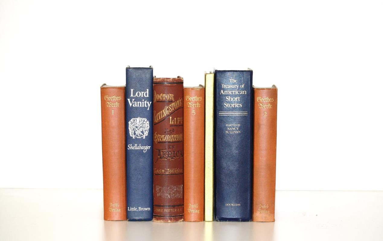 Vintage Book Decor 7 Book Collection Interior Design