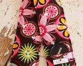 DSLR Camera Strap Cover- lens cap pocket and padding included- Brown Floral