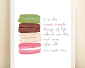 The College Prepster & Amanda Catherine Designs 'Macaron' print poster